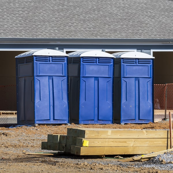 what is the expected delivery and pickup timeframe for the portable toilets in Conneautville PA